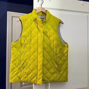 EUC - Jones New York Sport Puffer Vest - Size Petite XL - Lime Green